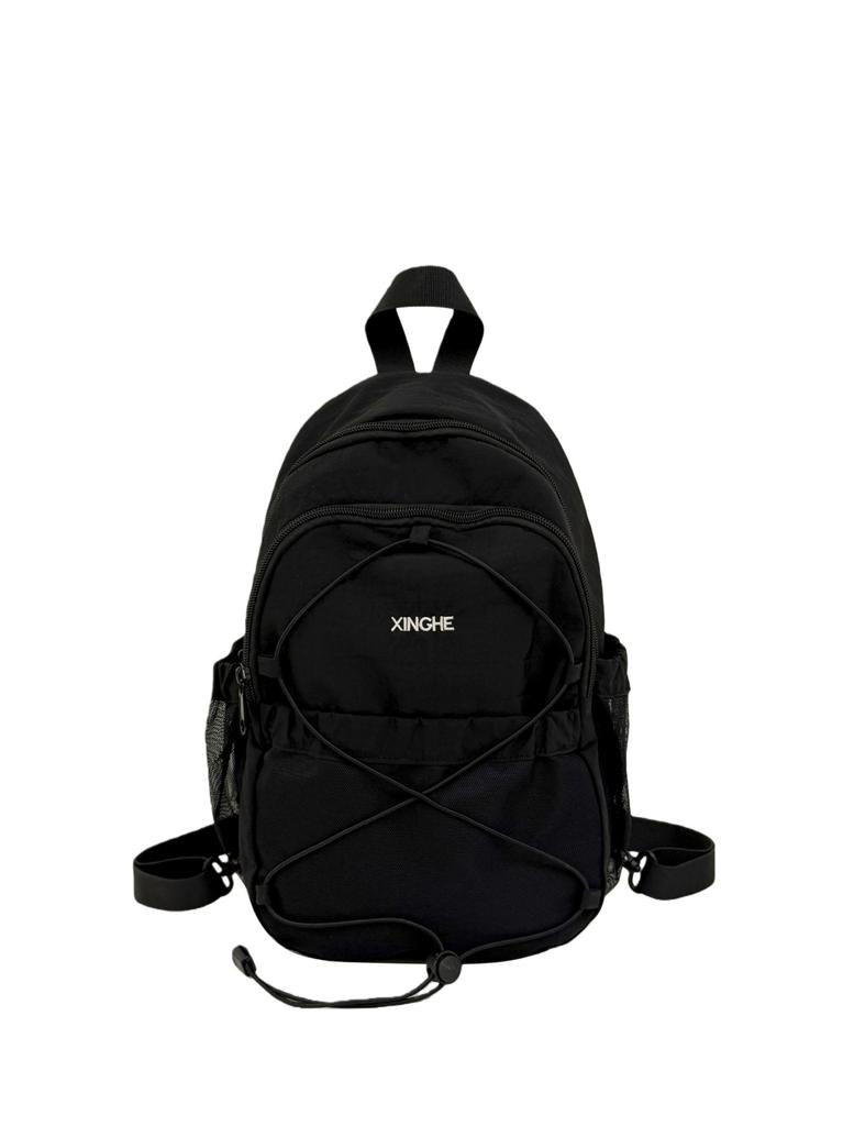 Schoolbag Contrasting color retro diagonal span chest bag niche lightweight mini backpack outdoor hiking hiking mountaineering backpack
