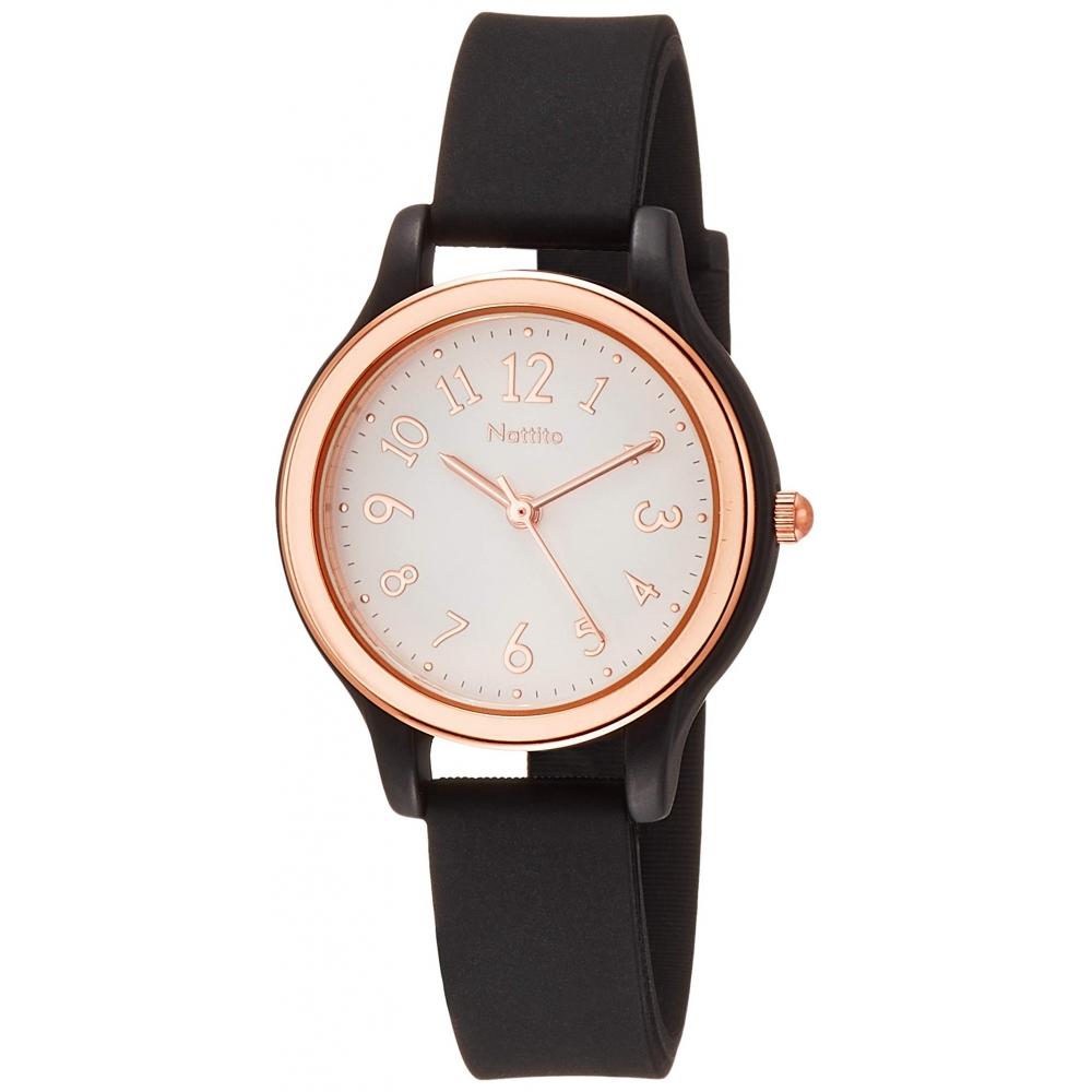 

[Fieldwork] Analog Casual Watch Madre Silicone Belt White Dial YM023-5 Women s Black