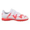 Puma Future Entry-Level TT Rubber Studded Low-Top Kids Football Shoes Kids Football Shoes White Red 107394-01