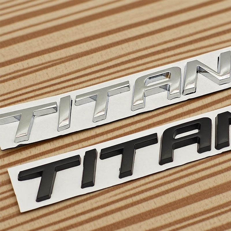 3d Metal Letters Logo Emblem Car Rear Trunk Sticker Badge for TITANIUM Mondeo Mkv Kuga Ecosport Accessories