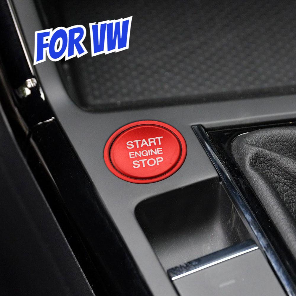 Car Engine Start Button Ignition Key Ring Cover Trim for VW Golf 7 MK7 VII GTI R Tiguan Jetta CC Arteon Passat B8 Touareg T-roc