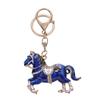 Exquisite Crystal Horse Keychain Rhinestone Studded Pony Keyring Horse Shape Charm  For Women