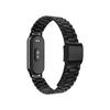 Stainless Steel Strap for Xiaomi Band 8/9/10 NFC - Metal Bamboo Three-Bead Buckle