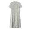 26 year new summer high-end style improved cheongsam Chinese style short sleeved skirt A-line skirt elegant dress skirt
