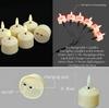 6 In1 USB Rechargeable Tealight Remote Control w/Timer Led Flameless Candles 3D Wick Flickering  Halloween Wedding Votive Candle