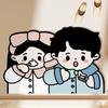 Household Diatom Toilet Toilet Door Non-slip Pad, Water Absorption Quick-drying Crayon Small New Double Couple Bathroom Foot Pad
