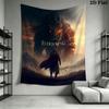 Elden Ring Echo Wall Hanging Printed Fabric Blanket Decorative Tapestries for Bedroom Living Room Home Decor