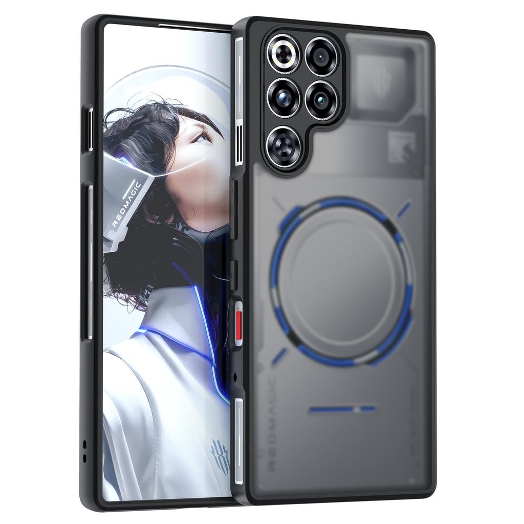 Klare Hülle für Red Magic 11 Pro/11 Pro Plus, TPU Schwarzer Bumper + PC Transparente Rückseite, Stoßfeste Schutzhülle für Red Magic 11 Pro
