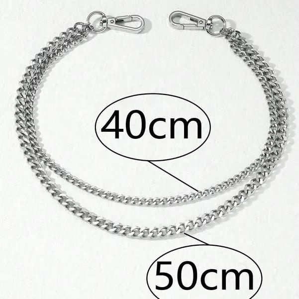 1pc Men's Fashion Punk Style Minimalist Stainless Steel Pant Chain Accessory for Daily Wear