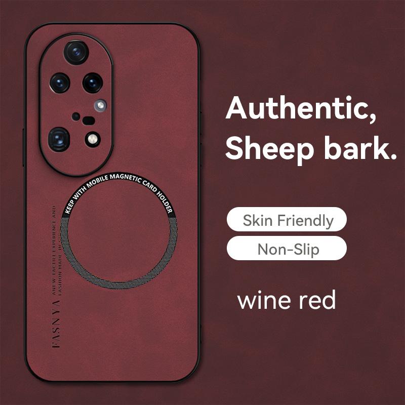 Vintage Fluff Leather Magnetic Soft Case For Huawei Mate 50 40 30 Honor 8X 9X 10 20 Lite 30 50 60 70 90 Nova 11 10 9 P60 P50 P40 P30 Pro Magsafe Cover