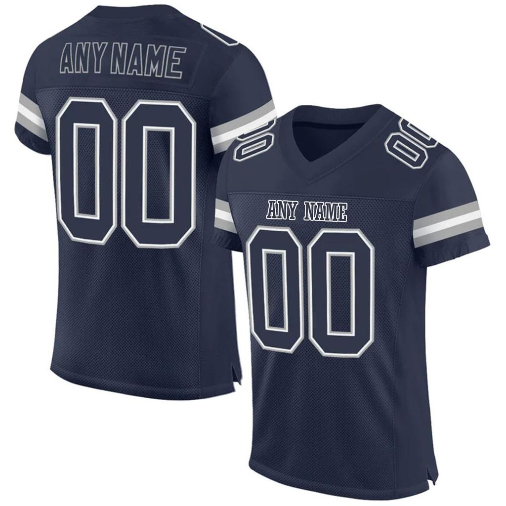 Custom Football - Personalized Men's and Youth Sports Uniform with Number And, Short Sleeve for