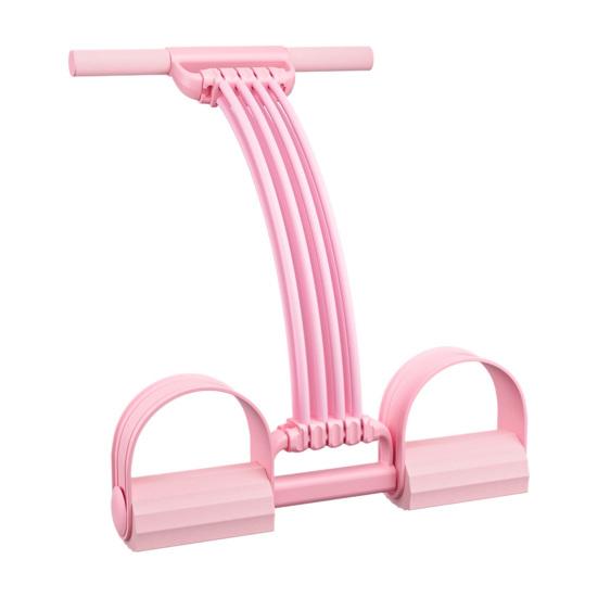 Pedal Resistance Band with Handle, 8-Tube Pedal Ankle Puller Exerciser, Multifunction Tension Rope for Arm, Leg, Waist And Shoulder Training
