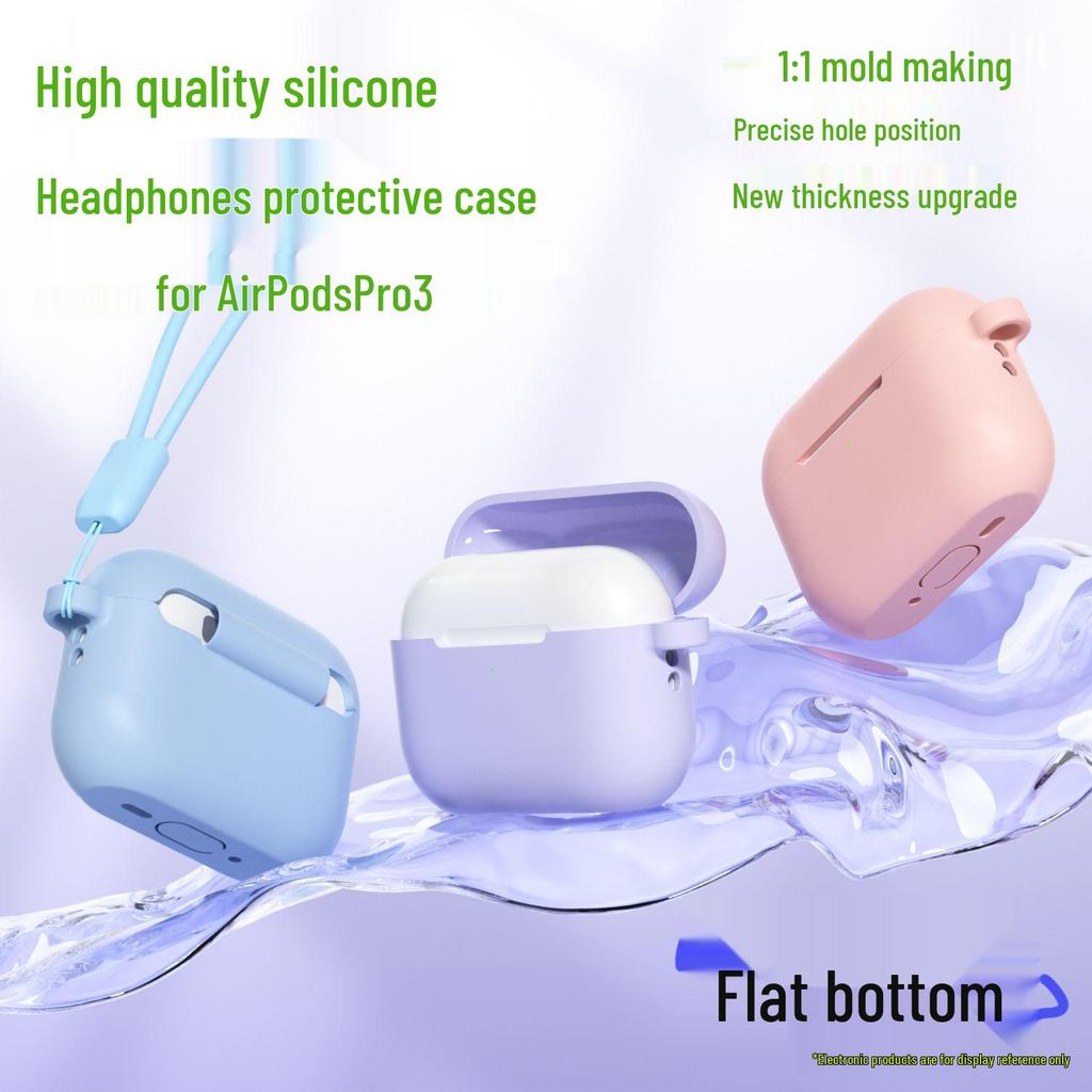 Apple AirPods Pro 3 Silicone Protective Case - Anti-Drop and Wear-Resistant