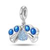 S925 Silver Cat Paw Clover Heart Padlock Pendant Bead Bracelet Charm  DIY Jewelry Making Supplies
