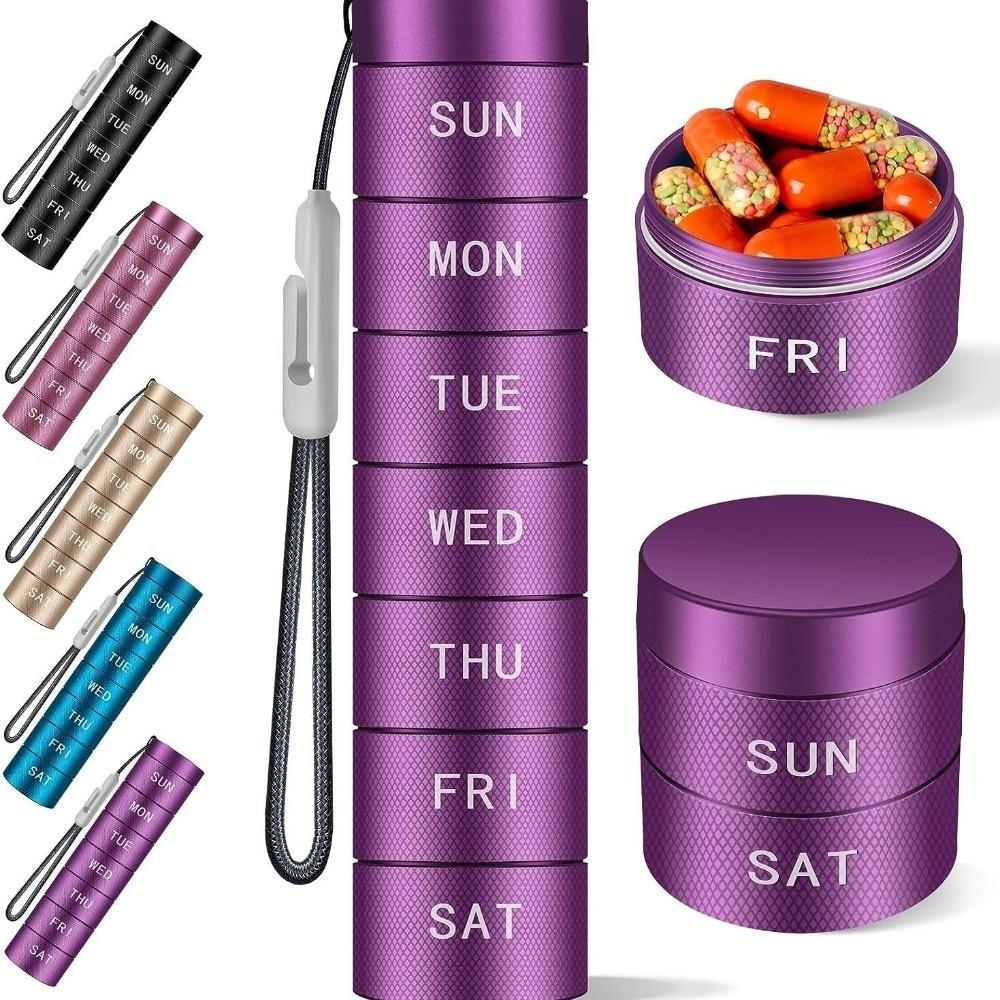 Moisture Proof Travel Pill Organizer Waterproof Daily Pill Box Portable Pill Case  Travel