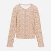 Thursday Island Flower PrinT Embroidered Color Block T shirT T266mTs145w