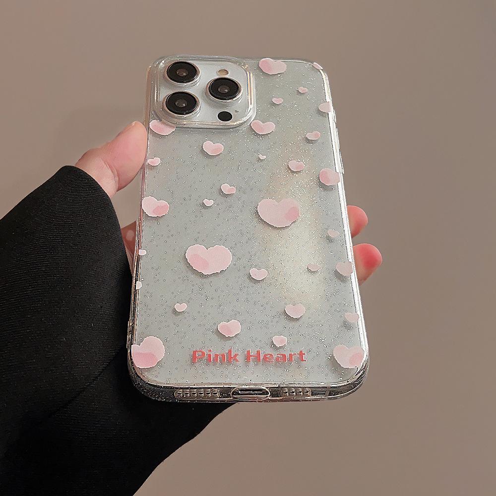 Creative Pink Heart Case for iPhone 17 iPhone 17 Pro Max