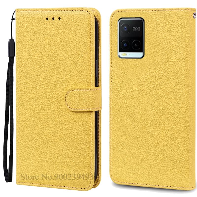 Pro pouzdro Vivo Y21S Měkké silikonové peněženkové kožené vyklápěcí pouzdro Pro pouzdro na telefon Vivo Y21 Zadní kryt Pro VivoY21S Vivo Y 21 Coque Fundas