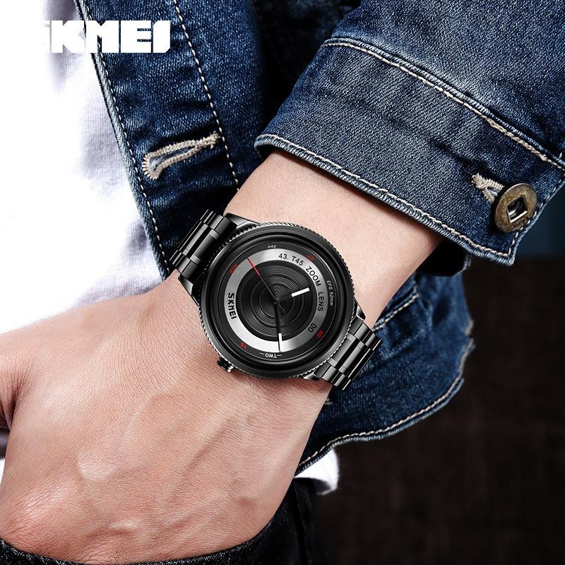 Featured Watches Fashion Dial Steel Strap Stainless Steel Men's Watch Quartz Watch