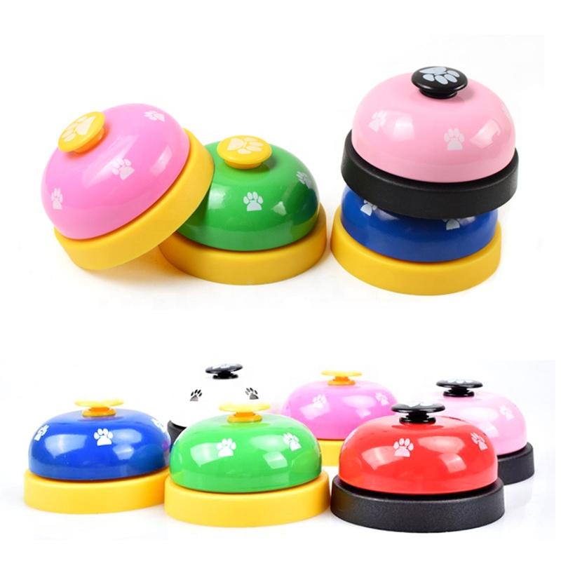 8 Colorful Bone Printing Dog Training Bell Equipment Small Plastic Agility Equipment Waterproof Sounder Press for Cats Custom