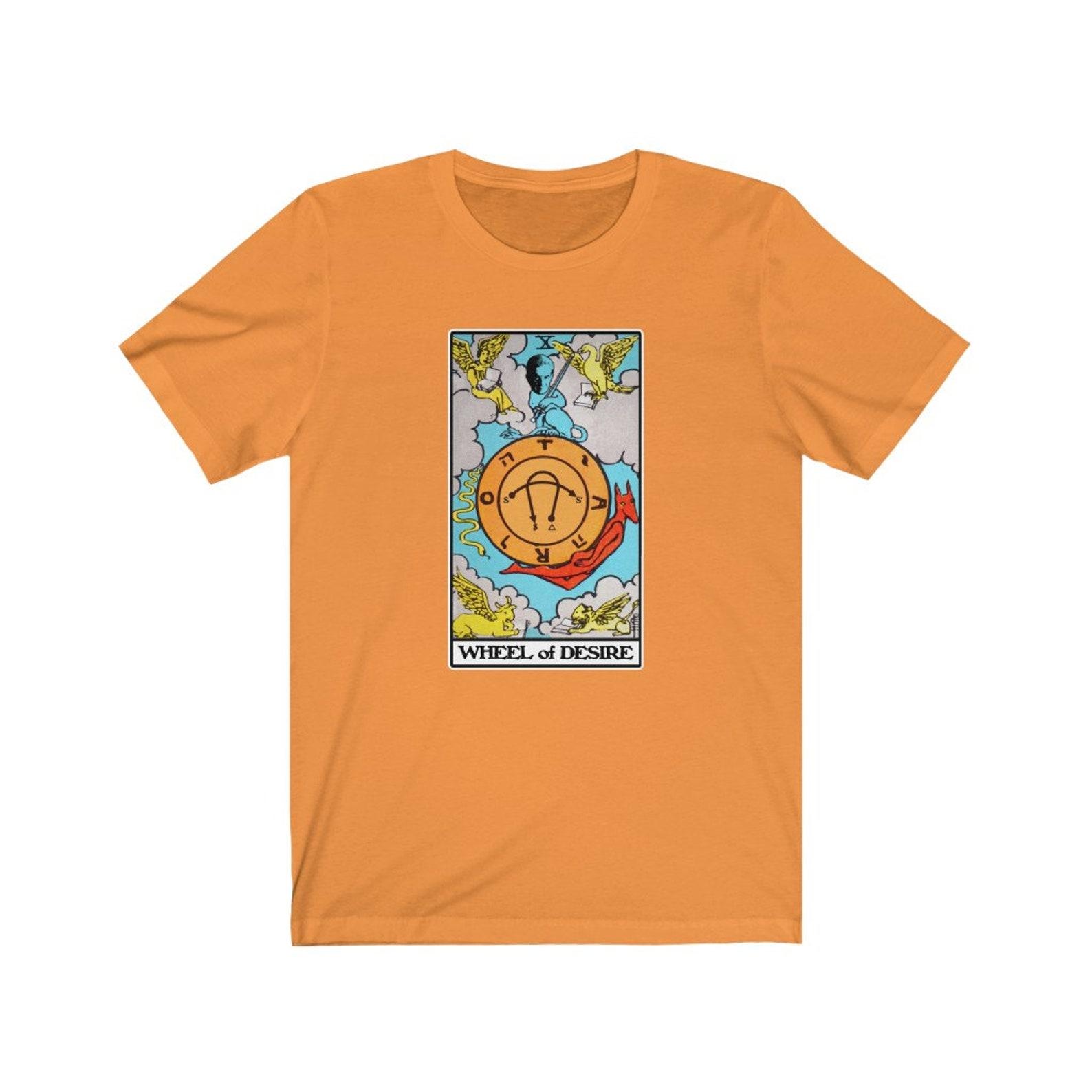 Lacan Wheel of Fortune and Desire Tarot Philosophy T-shirt M