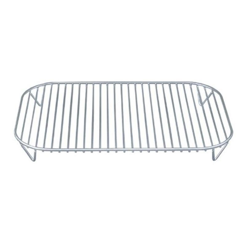 Set Raft din Oțel Inoxidabil 1/2 Buc pentru Grătar Exterior pe Lemne, Afumător, Ghid de Gătit, Accesoriu, Accesorii Friteuză Electrică cu Aer