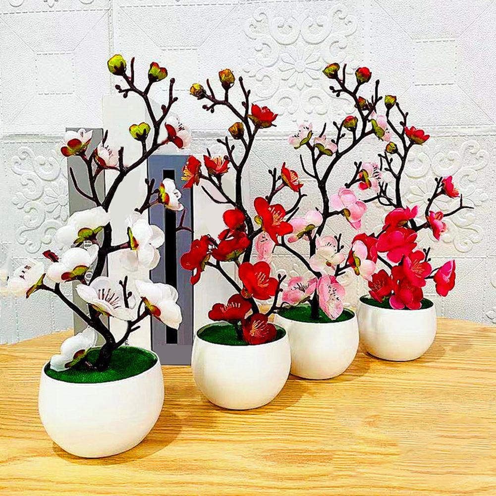 No Watering Required Plum Blossom Bonsai No Sunlight Needed