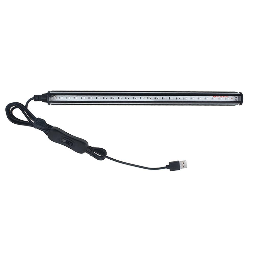 1/2 Pcs UV Black Light Lamp T5 USB UV LED Black Light Lamp 24LEDs Black Light Bar UV Light Tube with Switch for Disco Glow Party