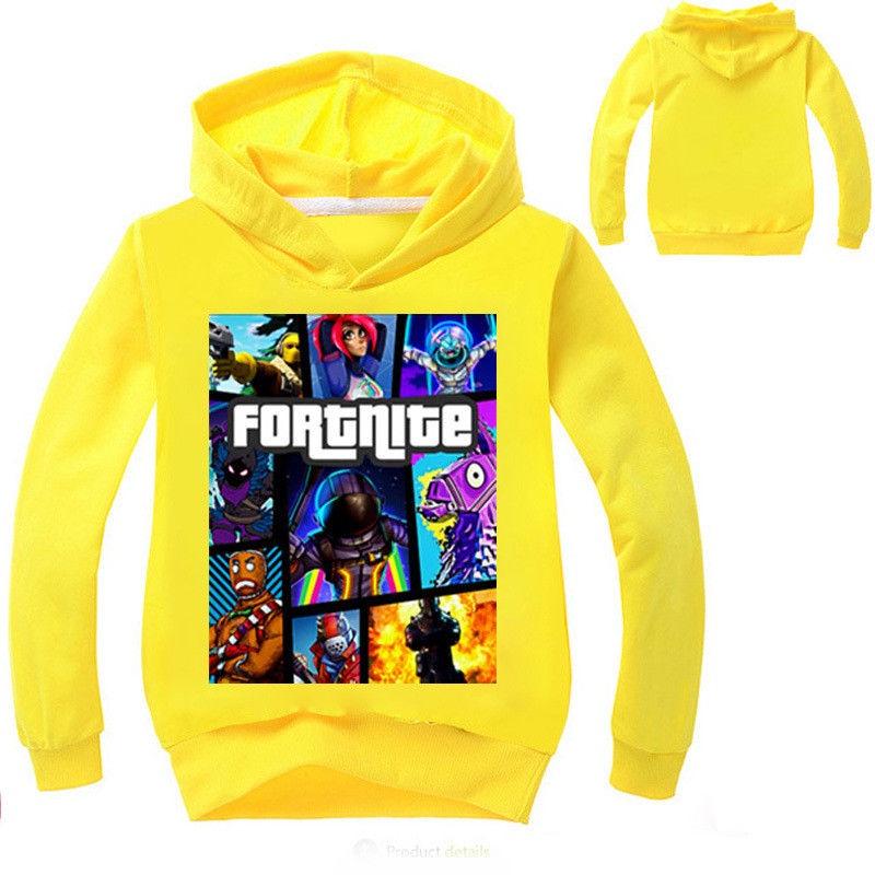 Game Kids Fortnite Hoodie Boys Girls Hoody Tops Jumper Sweatshirt Pullover
