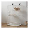 Cat Cage Cat Cage Compact Cat Cage 2 Tiers CCC-112 Natural