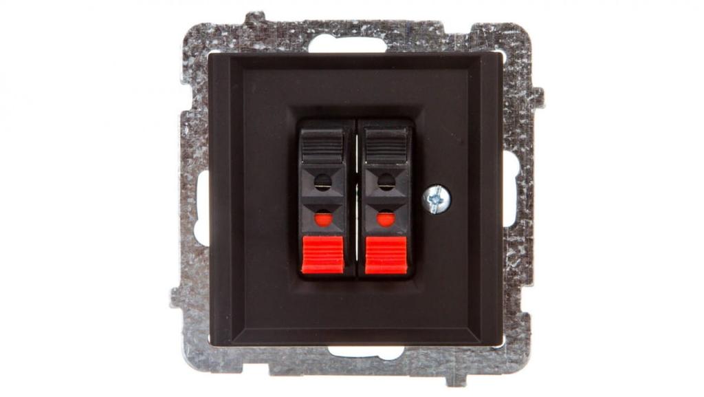 Sonata Dual Speaker Socket Black Metallic Gg-2R//33