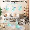 Cats Interactive Toy Automatic Intelligent Car USB Charging LED Indoor Kitten Toy