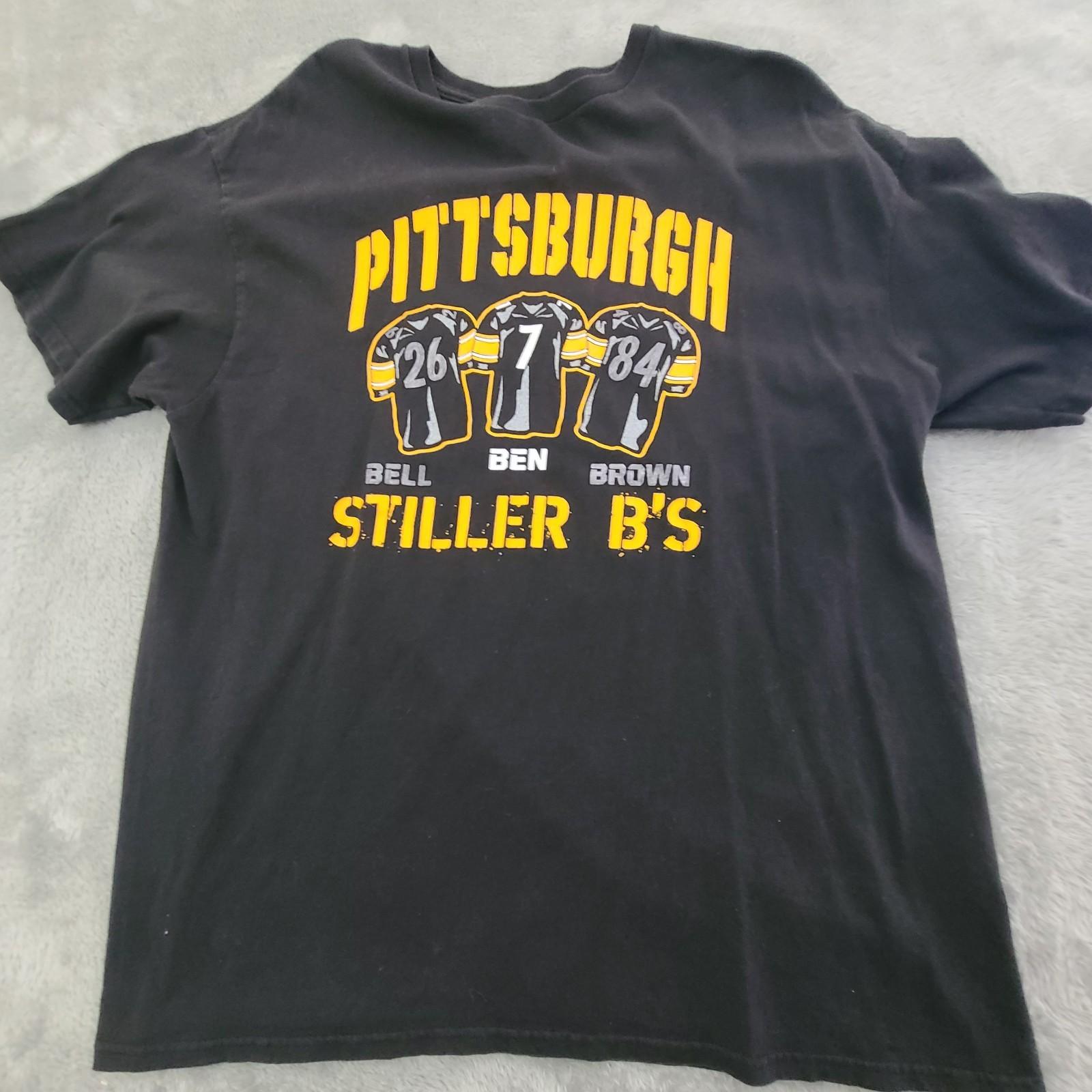 Pittsburgh Steelers Stiller B s Bell Ben Brown NFL Football T-Shirt XL Unisex T-Shirt S
