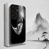 Manta Ray Ocean Animal Case For Samsung S22,S25,S24,S23,Ultra,FE,S20,S10,Plus,S21,S9,Lite,Soft Silicone Black