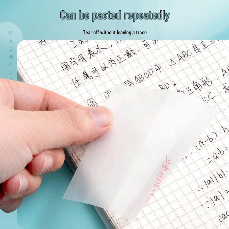 Transparent Waterproof Sticky Notes - Good Adhesion, Creative Korean Style Memo Pad