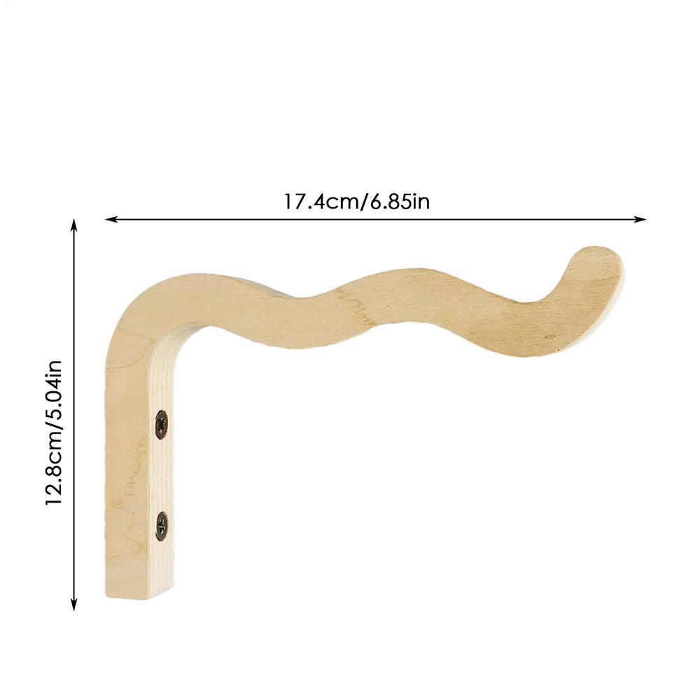 Wood Wall Plant Hangers Hanging Flower Pot Hook Flower Baskets Bracket Planter Hook for Lanterns Wind Chimes Balcony Home Decor