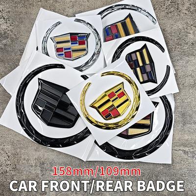 Car Rear Trunk Boot Front Head Grille Badge ABS Plastic Chrome 3D Logo Emblem for SRX ATS XTS Auto Sticker Accessories