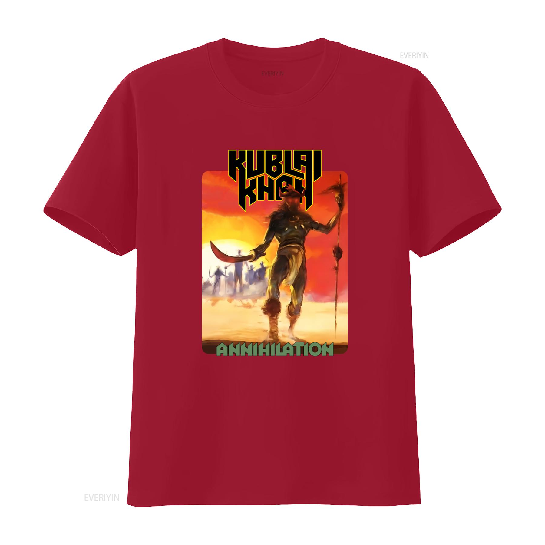 KUBLAI KHAN Annihilation T shirt Perfect for Metal Music Fans vintage Washed Breathable designer clothes Stylish fashion S