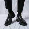 New Block Business Casual Leather Shoes Men's Comfortable and Breathable Tassel One Pedal Sleeve Loafers Men's Series
