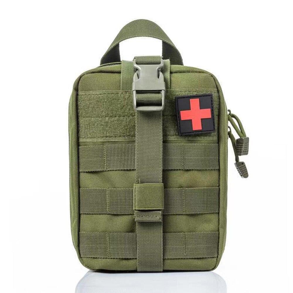 

Аптечка первой помощи для выживания, контейнер для путешествий, водонепроницаемая тактическая поясная сумка Oxford, снаряжение для скалолазания на открытом воздухе, безопасная сумка зелёный