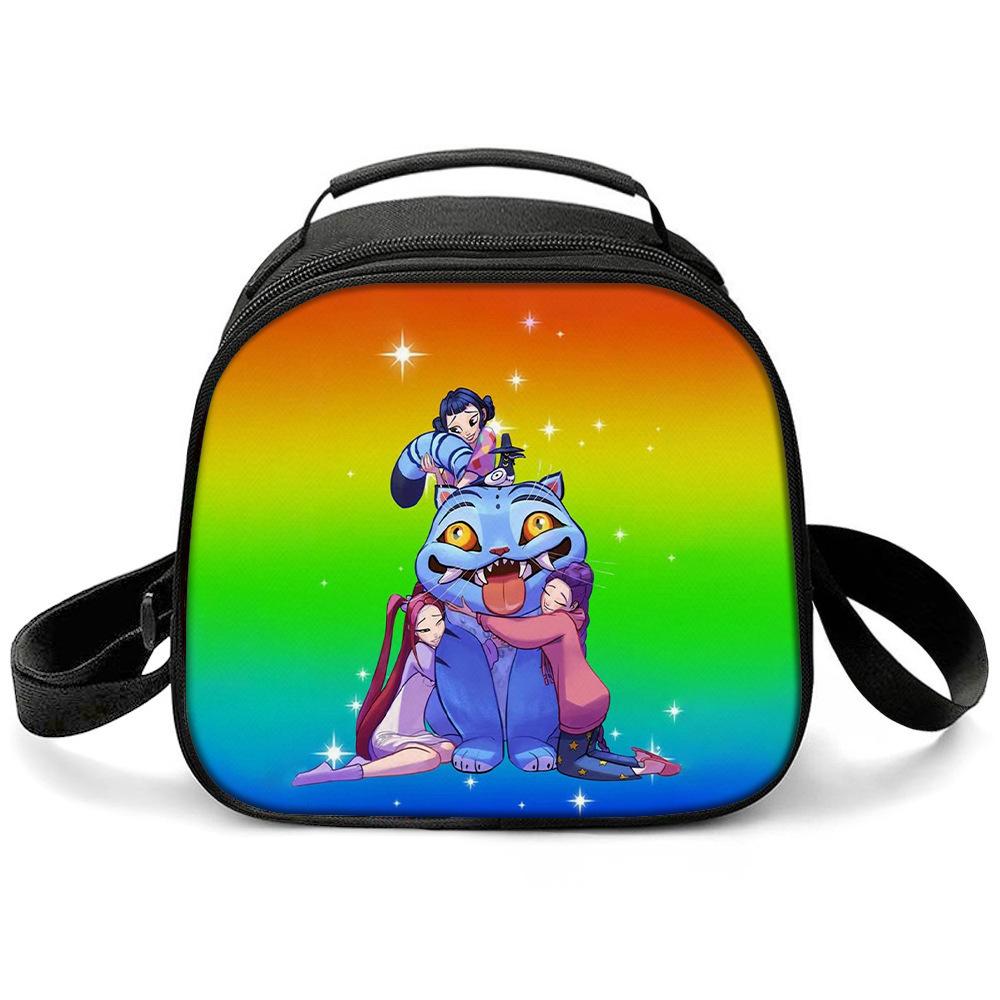 KPOP Witch Hunters Printed Cartoon Student Warm Lunch Bag Messenger Bag
