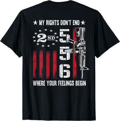 2nd D Feelings America USA Patriotic On Back Unisex T-shirt