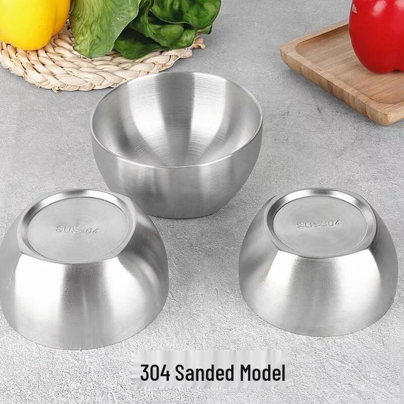 

ZISIZ Stainless Steel Round Bowl