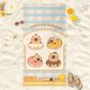Nieuwe Capibara Strandlaken Schattige Capibara Zacht Strandlaken Microvezel Cartoon Bedrukt Handdoek Comfortabel Zacht Strandlaken