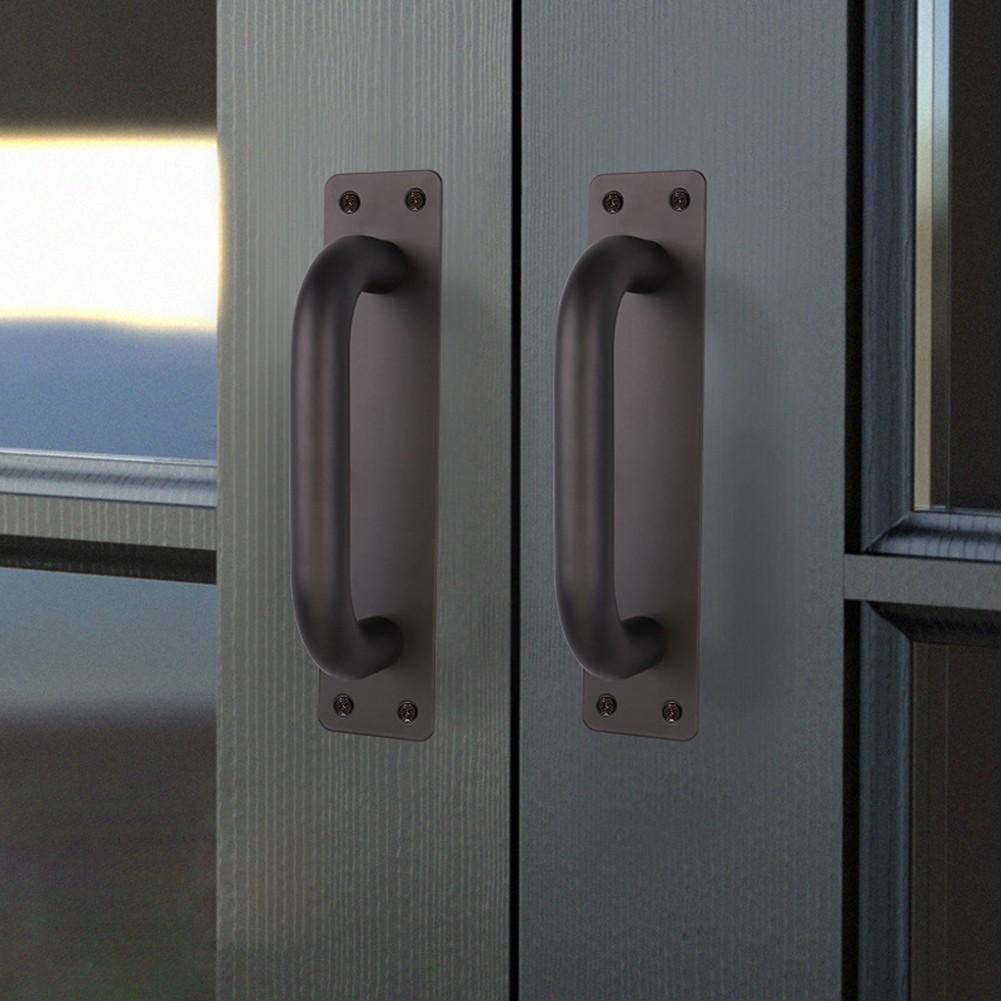 Sliding Barn Door Handles Stainless Steel Interior Door Handle Cabinet Pulls  Wardrobe Furniture Pull Kitchen Drawer Hardware