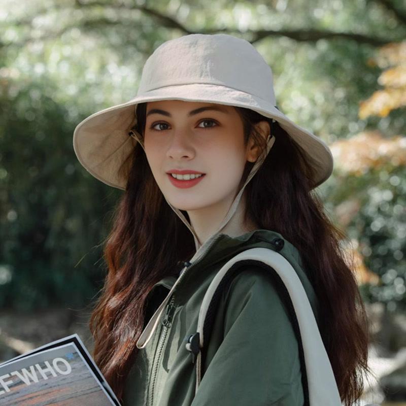Damen Sommer UV-Schutz Sonnenhut, Wasserabweisende Leichte Atmungsaktive Kappe, Faltbar Tragbar für Outdoor-Wanderungen