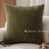 45×45 French Medieval Style Pillowcase Black Border Retro Green Cushion Cover American Style Living Room Sofa Decor Pillow Cover