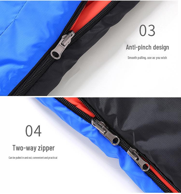 Rechargeable USB Heated Down Sleeping Bag - Cotton Warmth for Hiking & Camping