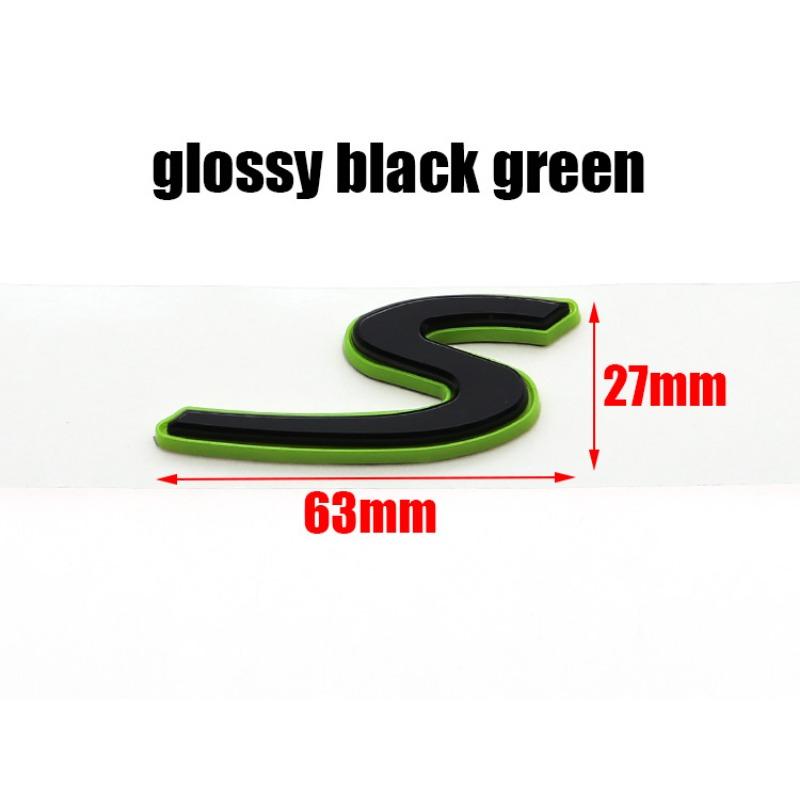 

1 шт. новый 4 S Turbo e гибридный ABS автомобильный наклейка с логотипом на крыло, наклейка на заднюю дверь, наклейка на багажник, наклейка с эмблемой на заднюю часть автомобиля, аксессуары S зелёный/чёрный
