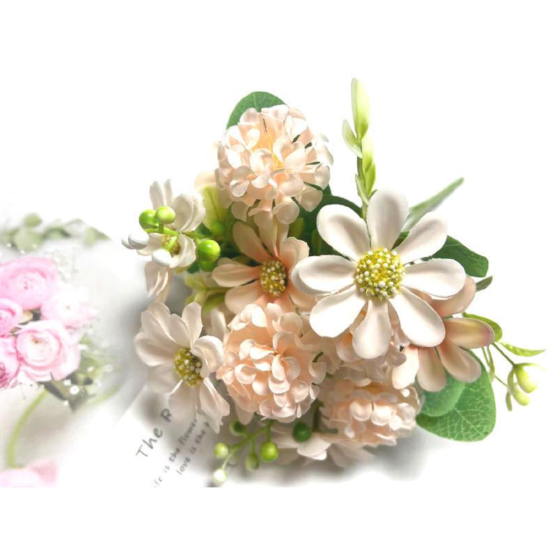 Neue Produkte zur Blumenkunst: Gefälschte Blumen Simulierte Blumen Bunte Ball Chrysanthemen Rosen Hause Wohnzimmer Dekoration Seidenblumen Künstliche Bouquet